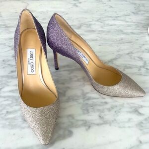 JIMMY CHOO GLITTER PUMPS